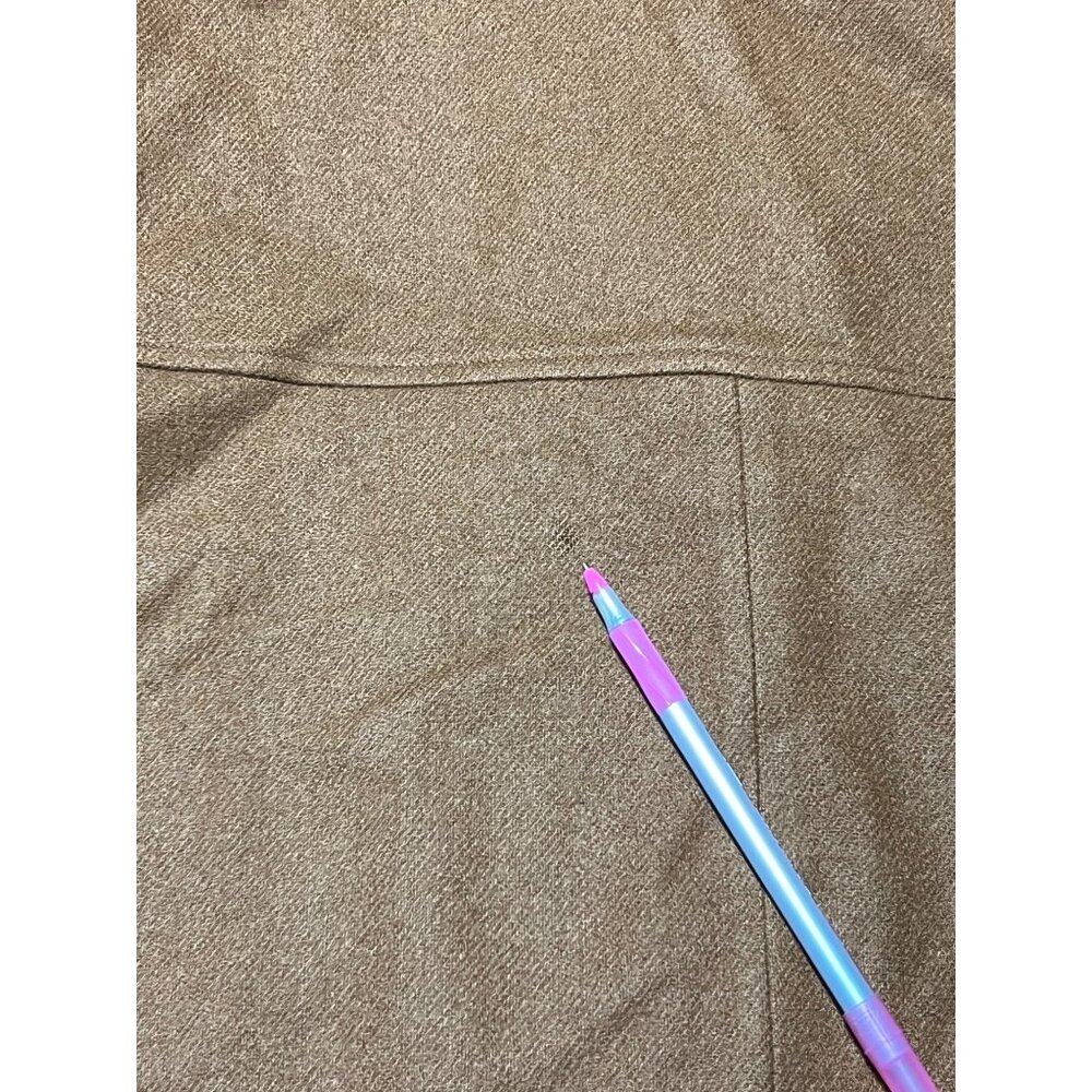 Vintage Fundamental Things Brown Button Front Wool Shacket Blazer Jacket 10 90's - Picture 12 of 12